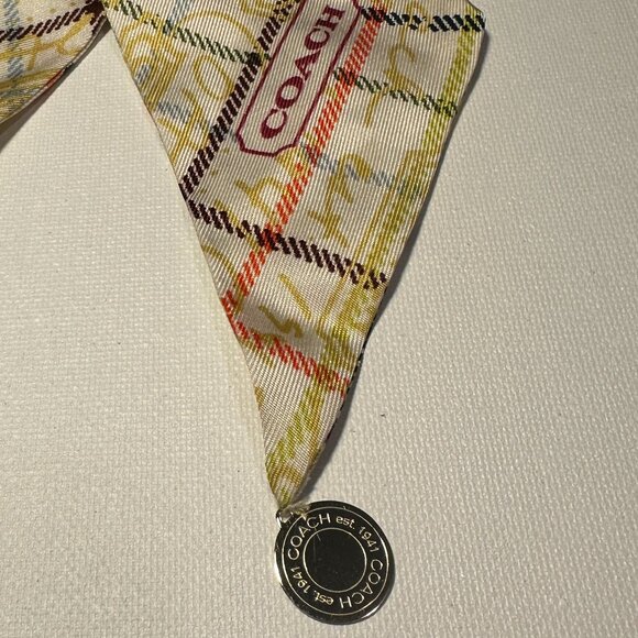 Lot of 5 Coach Silk Skinny Scarves - Picture 7 of 12